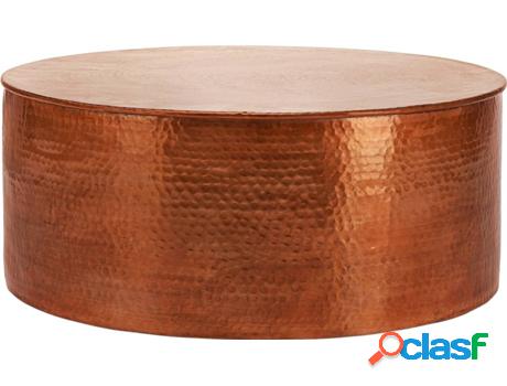 Mesa de Centro WOMO-DESIGN Rojo Aluminio Cobre (76 x 32 cm)