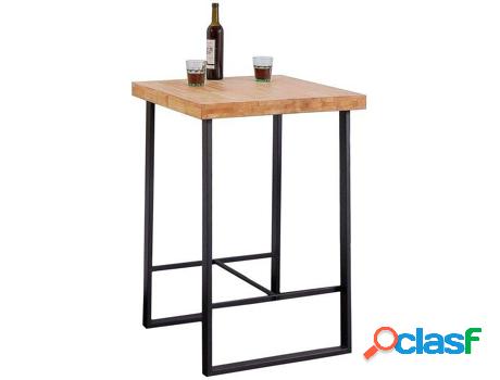 Mesa de Cocina ADEC (Roble salvaje-negro - Madeira - 70 x