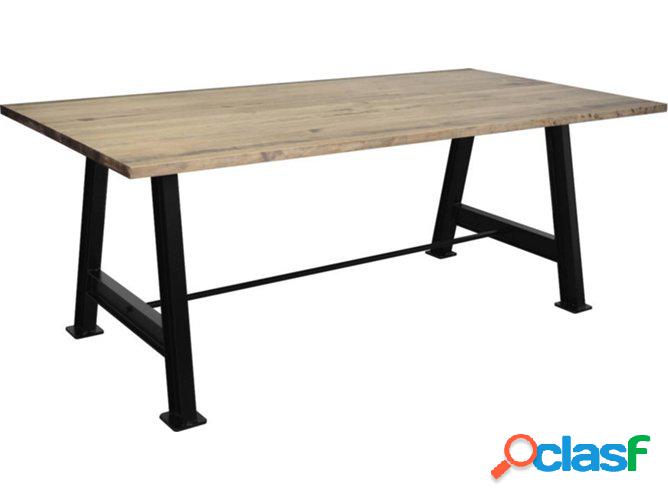Mesa de Comedor DS MUEBLES Thiner Beam (Marrón - 100x200x75