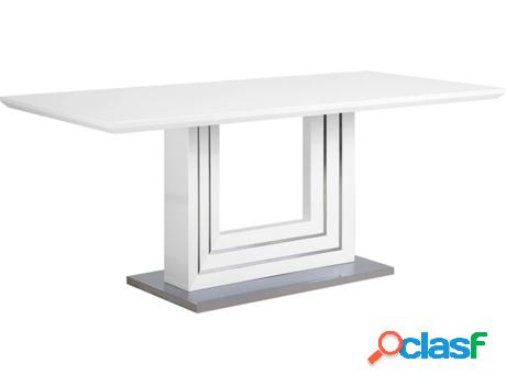 Mesa de Comedor Kalona (Blanco - MDF -180x90x77 cm)