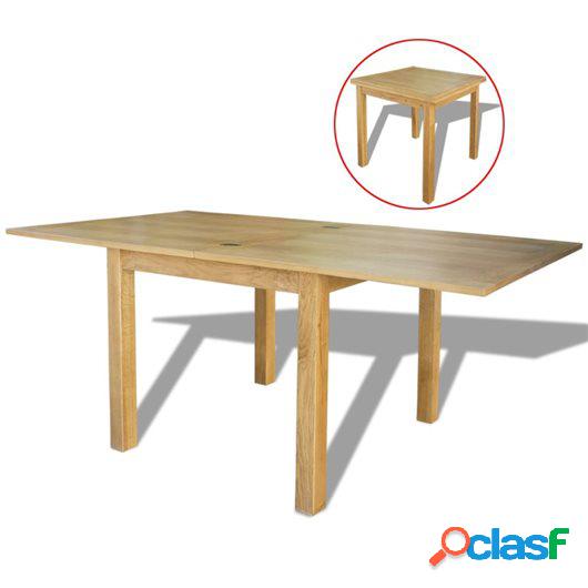 Mesa extensible de roble 170x85x75 cm