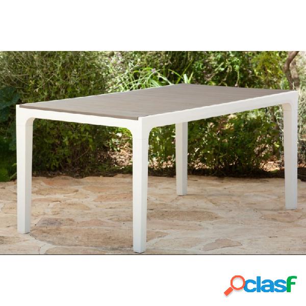 Mesa jardin rectangular harmony keter 90x160x74 cm resina