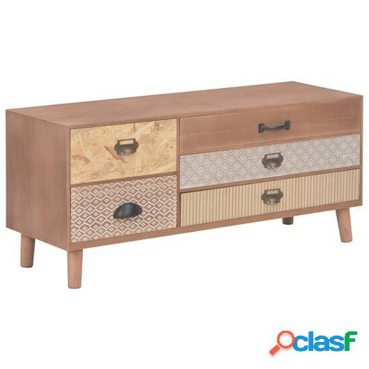 Mueble para la TV con 5 cajones madera maciza pino 90x30x40