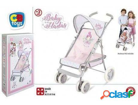 Muñeco HOGAR Y MÁS Carrito Cochecito De Muñeca De Rosa