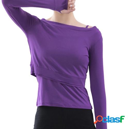 Mujeres 2 piezas Crop Tops conjunto de camisola suave Modal