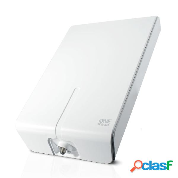 One For All Antena de TV para exteriores blanco 32,2x20x6,3