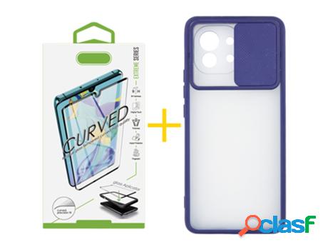 Pack 1 X Película de Vidrio Templado Curvado + Funda skyhe