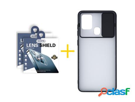Pack 2 X Película de Cámara trasera + Funda Accetel por