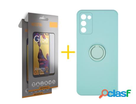 Pack 2 X Película de Vidrio Templado Full + Funda Accetel