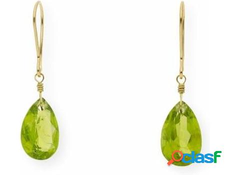 Pendientes JD, JEAN DUPUY con Olivinas (Oro - Dorado y Verde