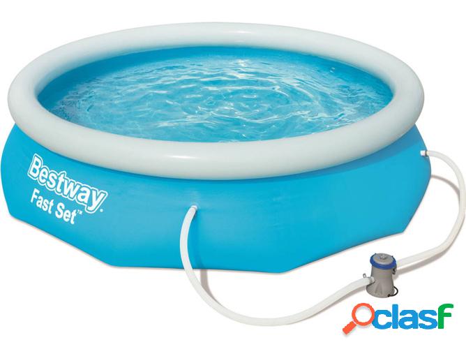 Piscina Hinchable BESTWAY Fast Set Azul (305x76cm)