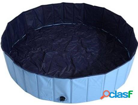 Piscina para Perros y Gatos PAWHUT Pegable (Azul - 140x30cm