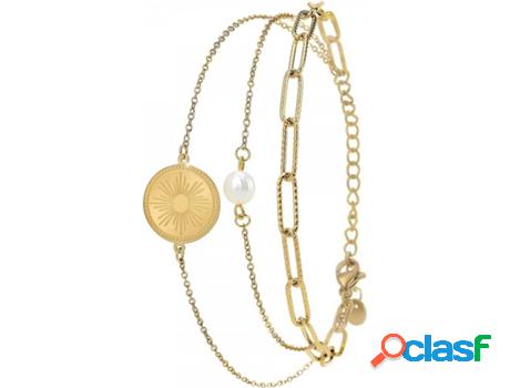 Pulsera SC_BOHEME (Acero - Dorado - 17cm)