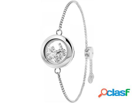 Pulsera SC_CRYSTAL Letra (Acero - de 15 a 23 cm)