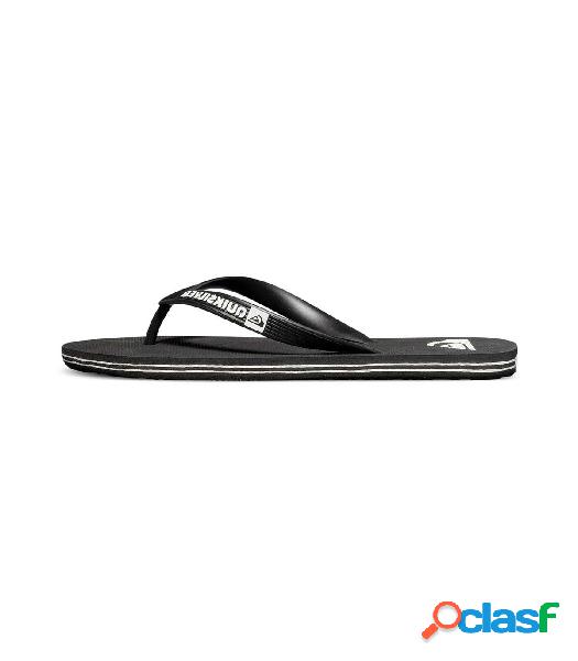 Quiksilver - Chanclas para Hombre Negras 45 Negro