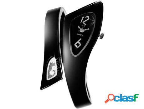 Reloj SC_CRYSTAL Cristales (bañado a rodio - Negro)