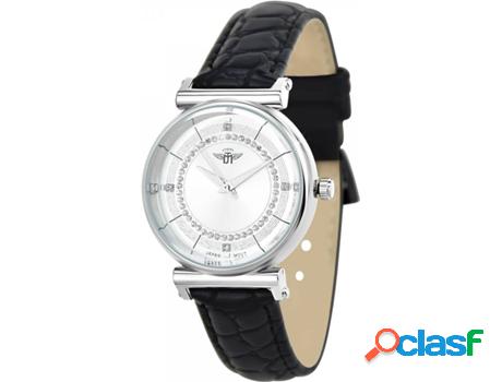 Reloj SC_CRYSTAL Cristales (bañado a rodio - Negro)