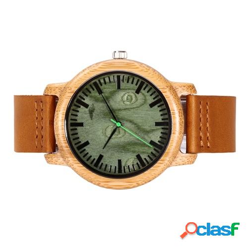 Relojes de mujer Relojes de madera de bambú natural hechos