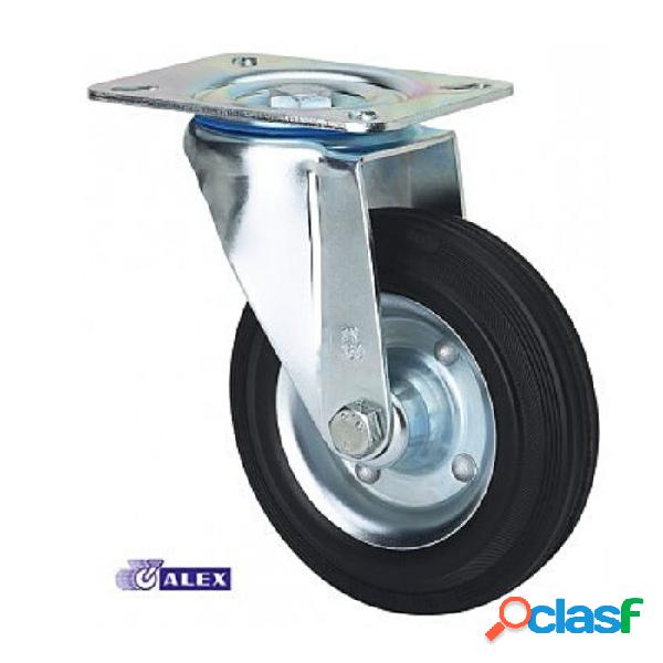 Rueda giratoria platina Ruedas Alex 106X086mm de máx 110Kg