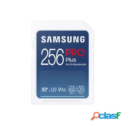 SAMSUNG 256GB PRO Plus Tarjeta SD de alta velocidad U3 V30