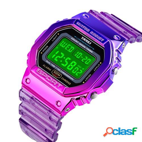 SKMEI Reloj deportivo digital para mujer Color de contraste