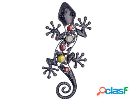 Signes Grimalt - Lagarto decorativo Negro de Metal | Figura