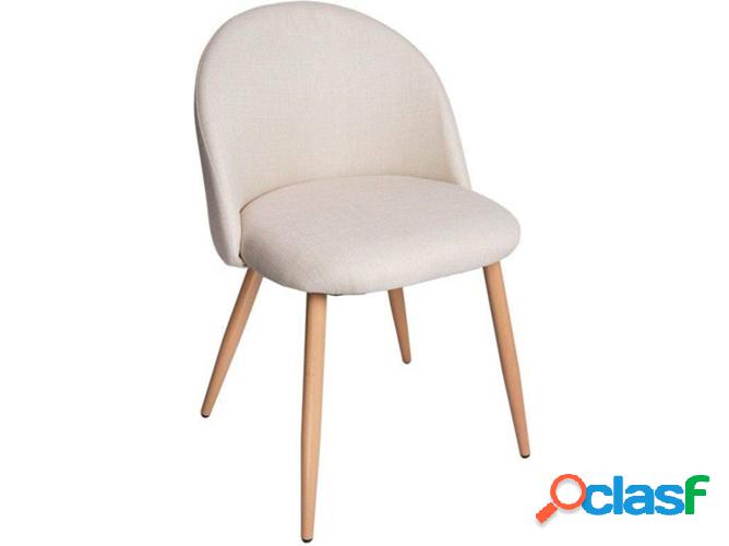 Silla REGALOS MIGUEL Vint (Beige - 52 x 74 x 43 cm - Tela -