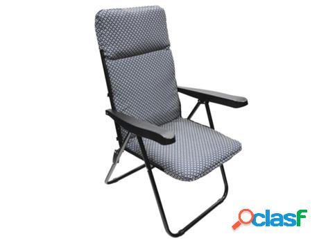 Silla playa acolchada, estructura acero reclinable 5