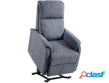 Sillón ABECEDARIO Gris (Tejido - 75 x 110 x 80 cm)