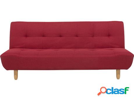 Sofá Alsten (Rojo - Poliéster -83x182x80 cm)