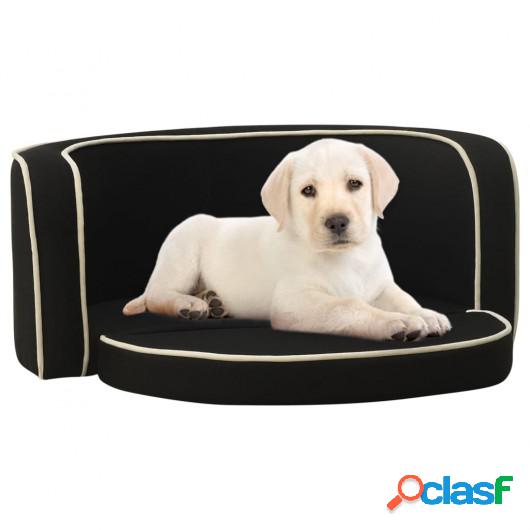 Sofá plegable para perro cojín lavable de lino negro