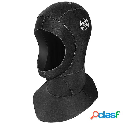 Sombrero de neopreno térmico con capucha de buceo de 3 mm