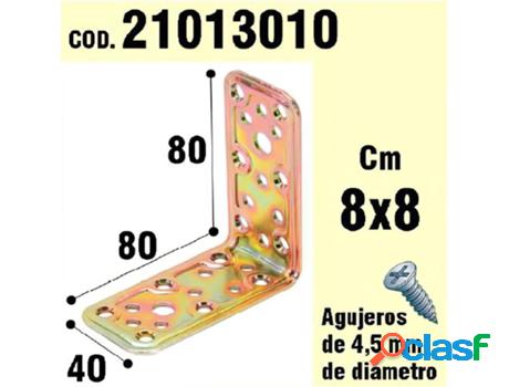 Soporte para madera ángulo 40x80x80 mm.