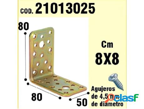 Soporte para madera ángulo 50x80x80 mm.