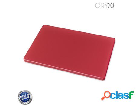 Tabla cortar polietileno 35x25x1,5 cm. color rojo
