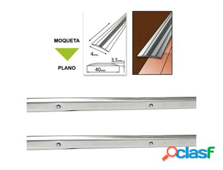 Tapajuntas atornillable moqueta inoxidable 100 cm.