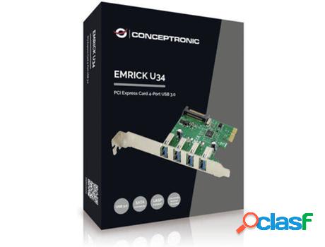 Tarjeta PCI CONCEPTRONIC Emrick U34 (5 GB - USB 3.0)