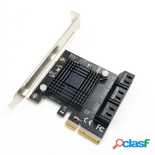 Tarjeta adaptadora PCI-E 4X a 6 SATA3.0 Tarjeta de