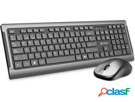 Teclado + Ratón SUBBLIM SUBKBW-CPSU01 Negro (Inalámbrico -