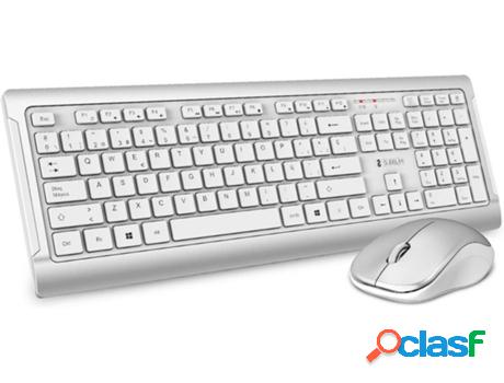 Teclado + Ratón SUBBLIM SUBKBW-CPSU10 Plateado