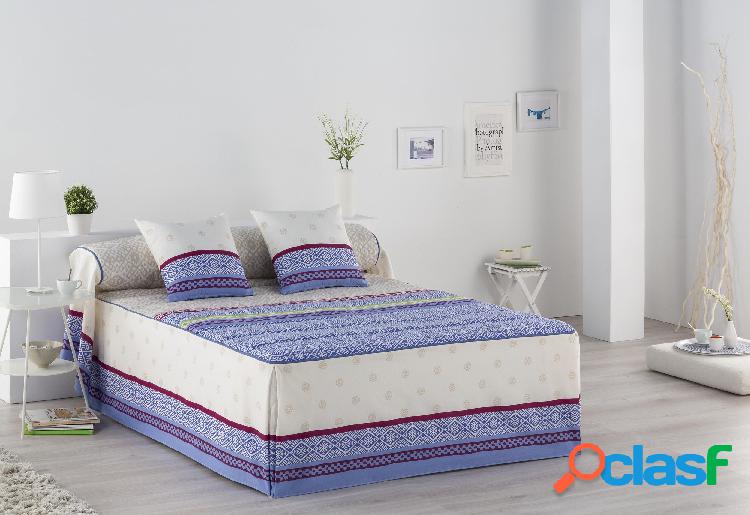 Tejidos J.V.R. Colcha Edredón Modelo Argos - Azul / Cama 90
