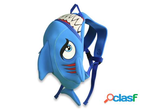 Tiburón Azul mochila de neopreno para niños de preescolar