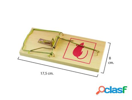 Trampa ratas madera 17,5 x 8 cm.