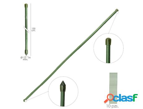 Tutor varilla bambú plastificado ø 12 - 14 mm. x 150 cm.