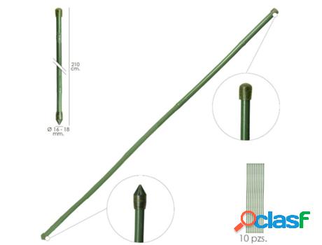 Tutor varilla bambú plastificado ø 16 - 18 mm. x 210 cm.