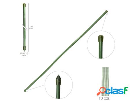 Tutor varilla bambú plastificado ø 8 - 10 mm. x 120 cm.