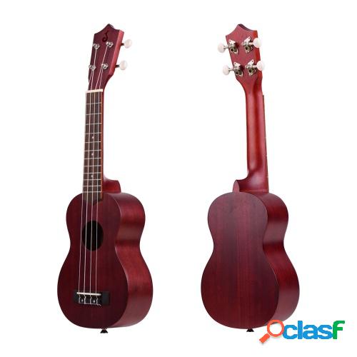 Ukelele Soprano acústico de 21 pulgadas Ukelele Uke Merbau