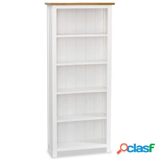 VidaX Estantería de 5 niveles de madera maciza de roble