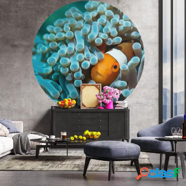 WallArt Círculo de papel pintado Nemo the Anemonefish 142,5