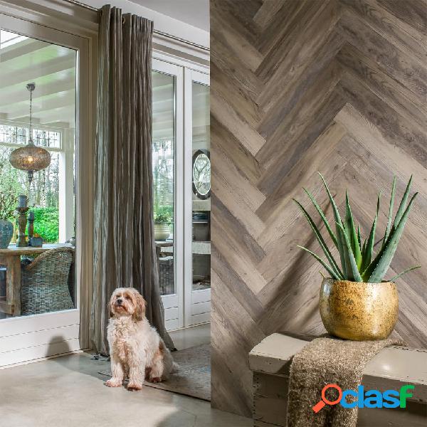 WallArt Tablones de aspecto madera de roble Barnwood blanco